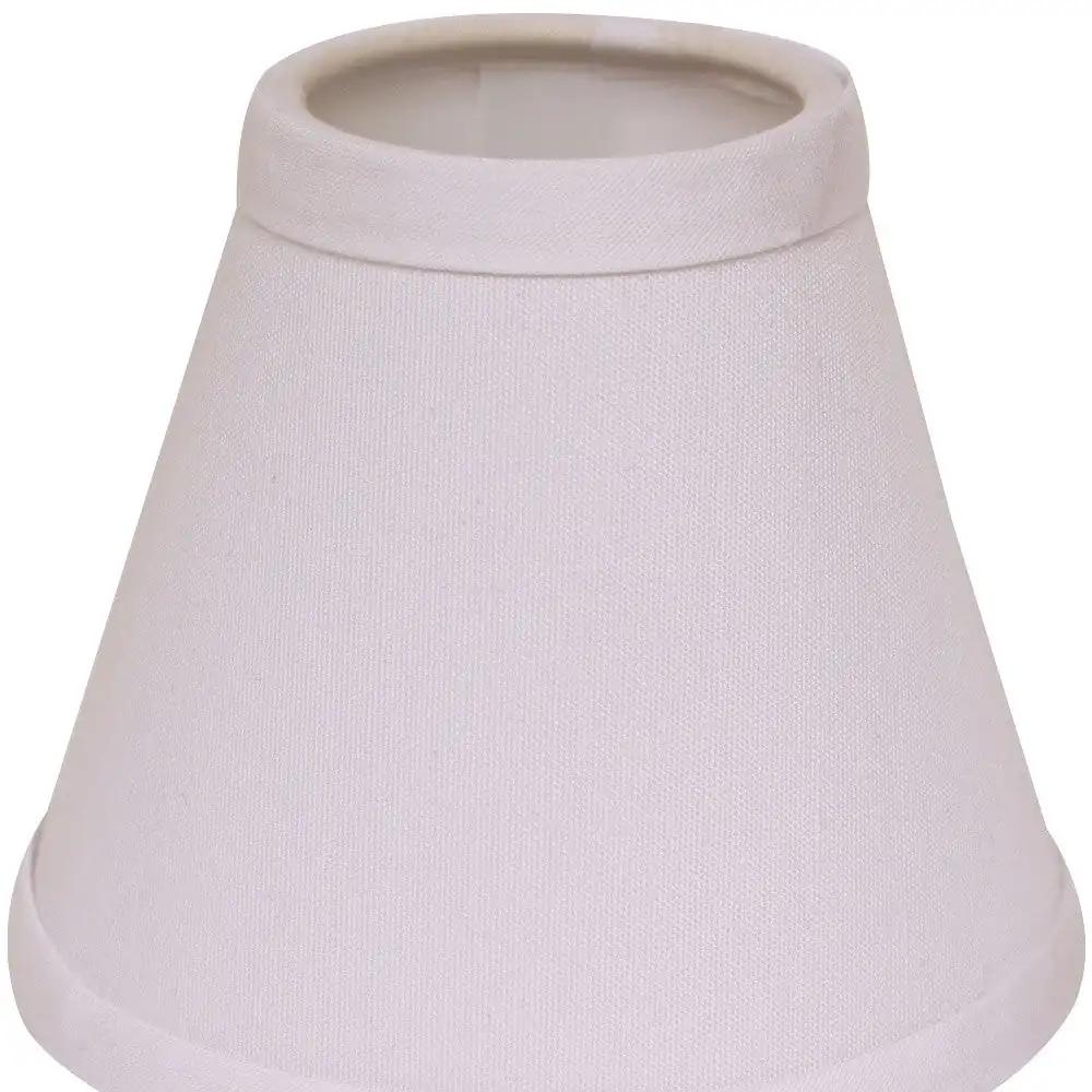 5" White Set of 6 Chandelier No Slub Lampshades - Homeroots - Flyclothing LLC