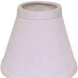 5" White Set of 6 Chandelier No Slub Lampshades - Homeroots