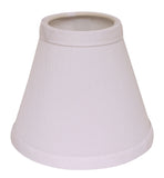 5" White Set of 6 Chandelier No Slub Lampshades - Homeroots