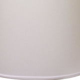 13" White Throwback Drum No Slub Lampshade - Homeroots