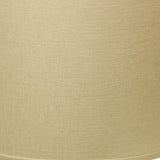 13" Parchment Beige Throwback Drum Linen Lampshade - Homeroots - Flyclothing LLC