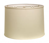 14" Ivory Throwback Drum No Slub Lampshade - Homeroots - Flyclothing LLC