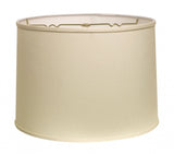 14"  Ivory Throwback Drum No Slub Lampshade - Homeroots