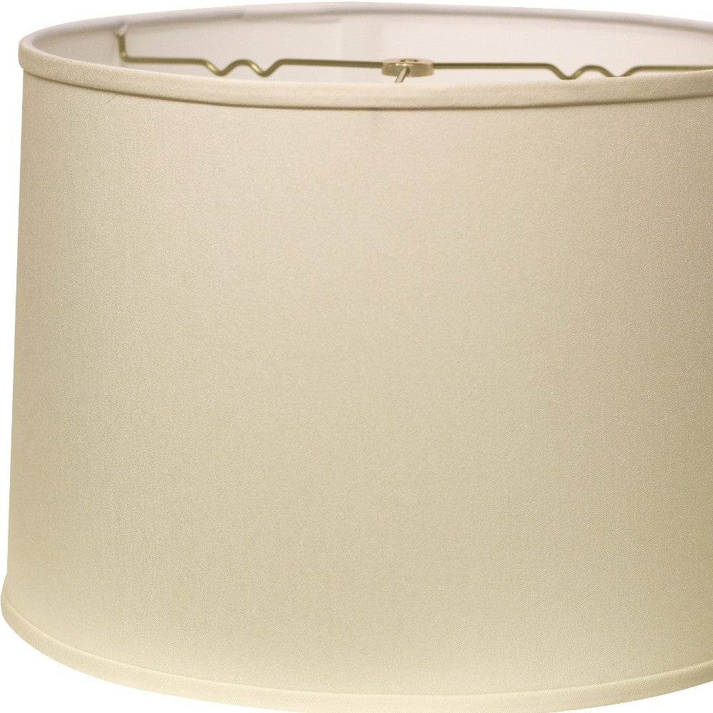 14" Ivory Throwback Drum No Slub Lampshade - Homeroots - Flyclothing LLC