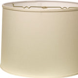 14"  Ivory Throwback Drum No Slub Lampshade