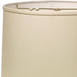 15" Ivory Throwback Drum No Slub Lampshade - Homeroots