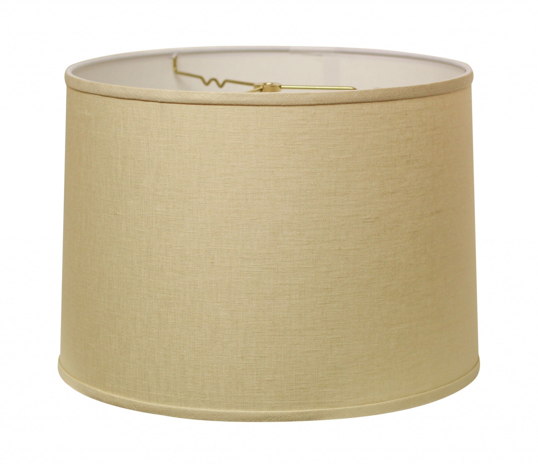 15" Parchment Biege Throwback Drum Linen Lampshade - Homeroots - Flyclothing LLC