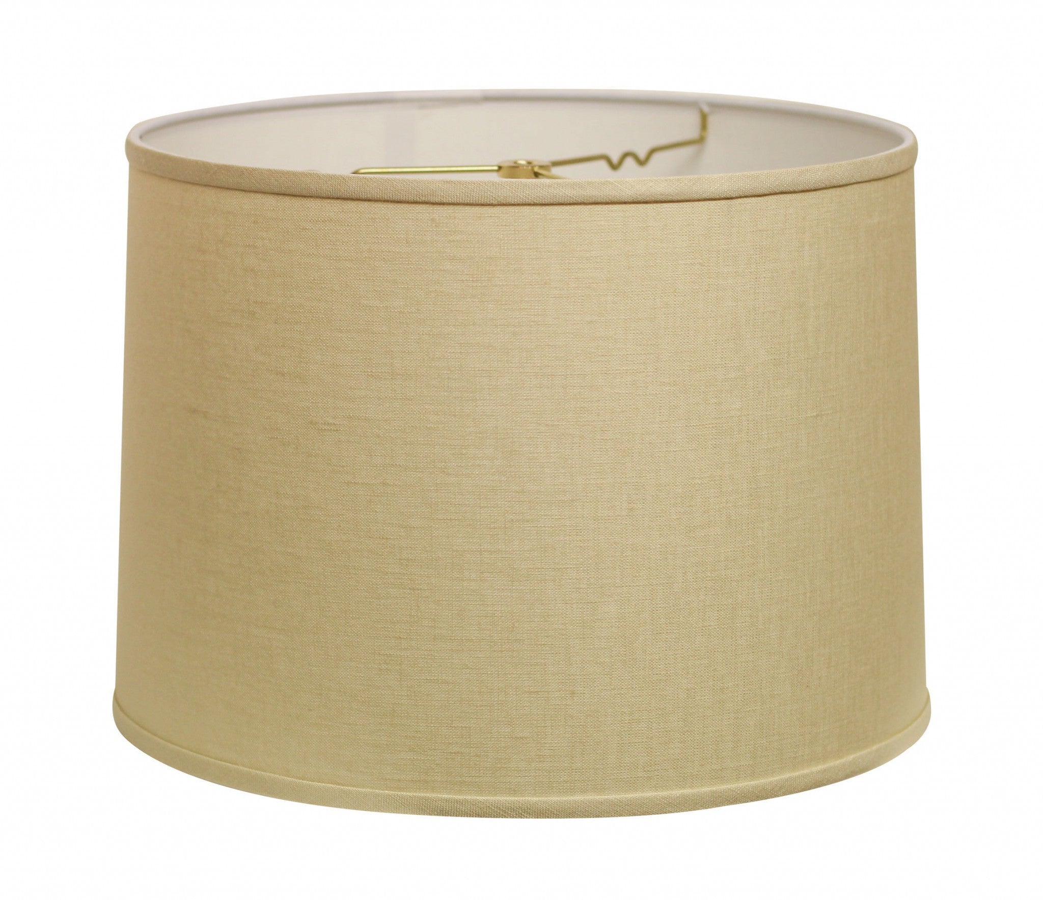 15" Parchment Biege Throwback Drum Linen Lampshade - Homeroots - Flyclothing LLC