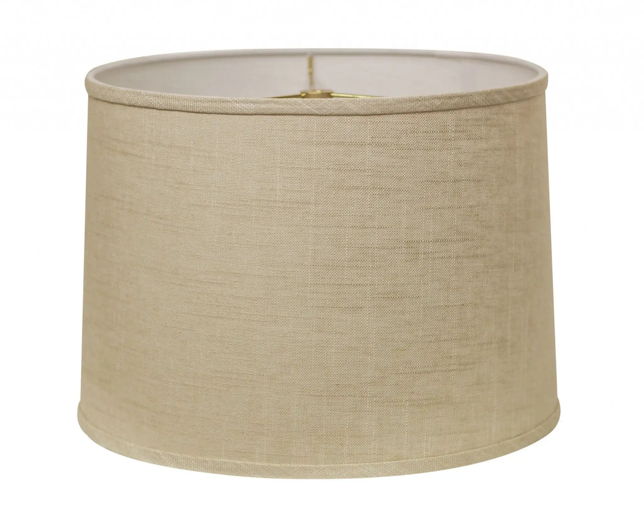 16" Light Wheat Throwback Drum Linen Lampshade - Homeroots - Flyclothing LLC