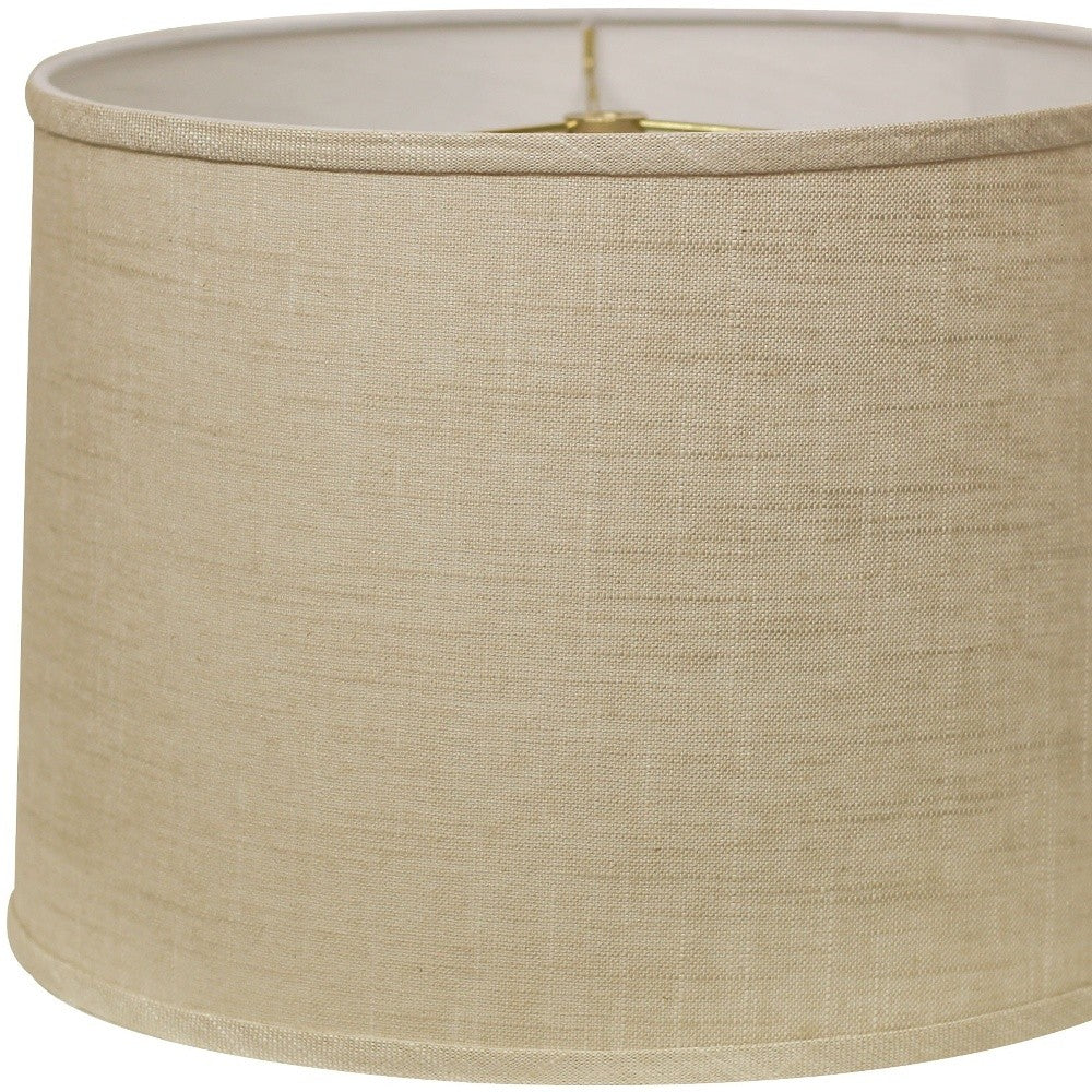 16" Light Wheat Throwback Drum Linen Lampshade - Homeroots - Flyclothing LLC