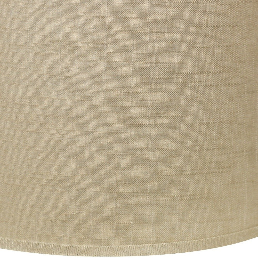 16" Light Wheat Throwback Drum Linen Lampshade - Homeroots - Flyclothing LLC