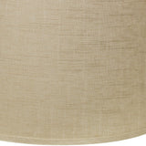 16" Light Wheat Throwback Drum Linen Lampshade