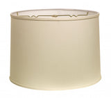 17" Ivory Throwback Drum No Slub Lampshade - Homeroots - Flyclothing LLC