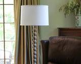 17" White Throwback Drum No Slub Lampshade - Homeroots - Flyclothing LLC