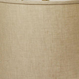 18" Dark Wheat Throwback Drum Linen Lampshade - Homeroots