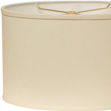 12" Ivory Throwback Oval No Slub Lampshade - Homeroots - Flyclothing LLC