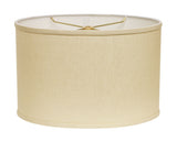 12" Parchment Biege Throwback Oval Linen Lampshade - Homeroots - Flyclothing LLC