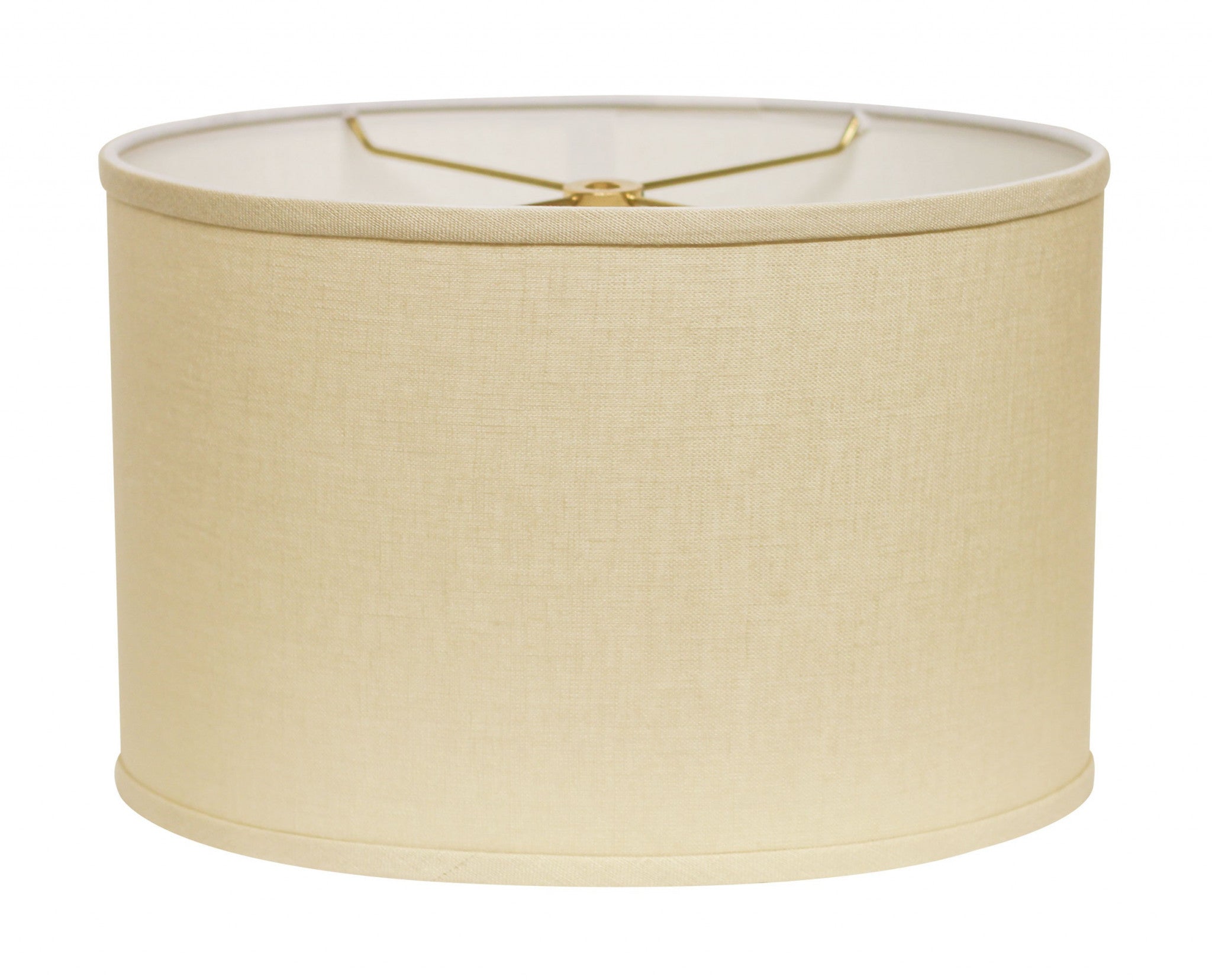 12" Parchment Biege Throwback Oval Linen Lampshade - Homeroots - Flyclothing LLC