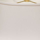 14" White Throwback Oval No Slub Lampshade - Homeroots - Flyclothing LLC