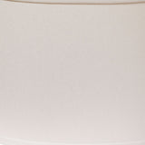 16" White Throwback Oval No Slub Lampshade - Homeroots - Flyclothing LLC