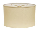 16" Parchment Biege Throwback Oval Linen Lampshade - Homeroots - Flyclothing LLC