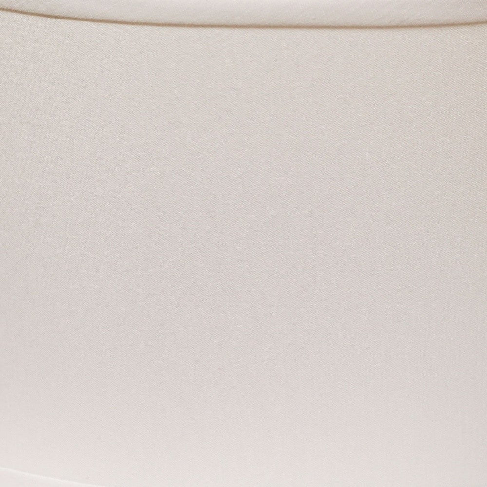 18" White Throwback Oval No Slub Lampshade - Homeroots - Flyclothing LLC