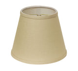 8" Parchment Biege Hardback Empire Linen Lampshade - Homeroots