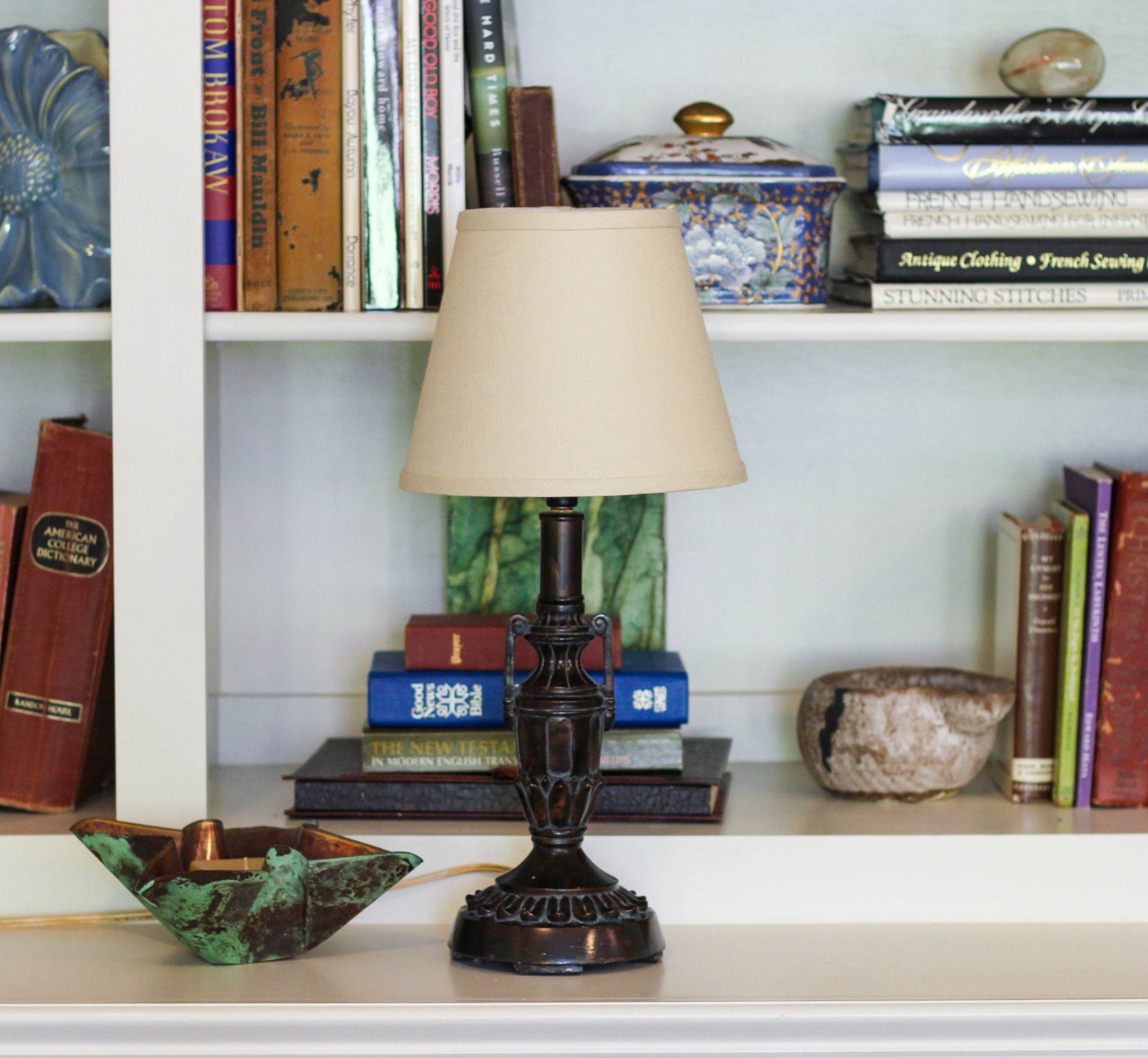8" Parchment Biege Hardback Empire Linen Lampshade - Homeroots - Flyclothing LLC