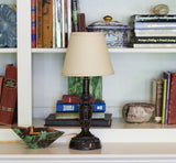 8" Parchment Biege Hardback Empire Linen Lampshade - Homeroots