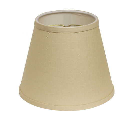 8" Parchment Biege Hardback Empire Linen Lampshade - Homeroots