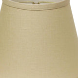 10" Parchment Biege Hardback Empire Linen Lampshade - Homeroots