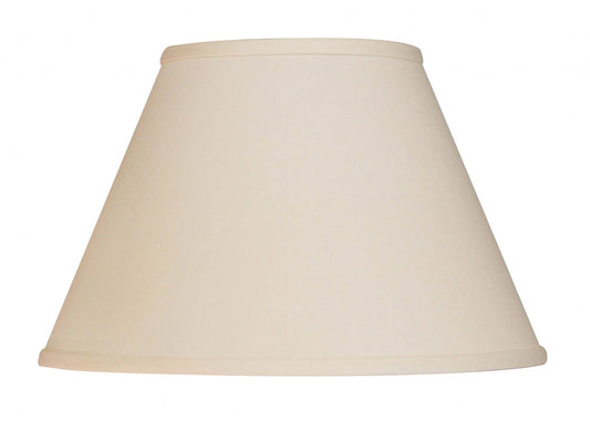 12" Ivory Premium Empire Slanted No Slub Lampshade - Homeroots