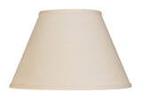 12" Ivory Premium Empire Slanted No Slub Lampshade - Homeroots