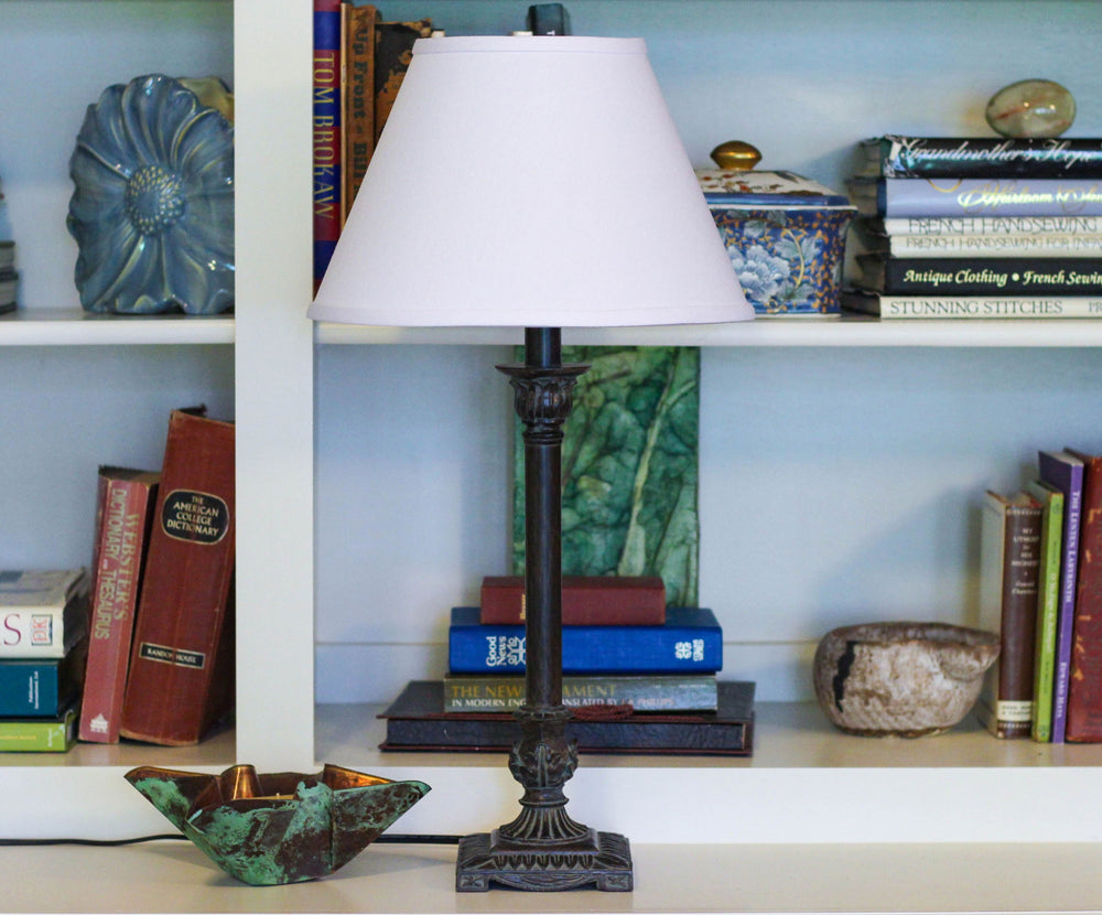 12" White Premium Empire Slanted No Slub Lampshade - Homeroots - Flyclothing LLC