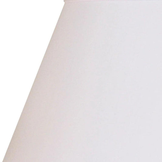 12" White Premium Empire Slanted No Slub Lampshade - Homeroots