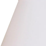 12" White Premium Empire Slanted No Slub Lampshade - Homeroots