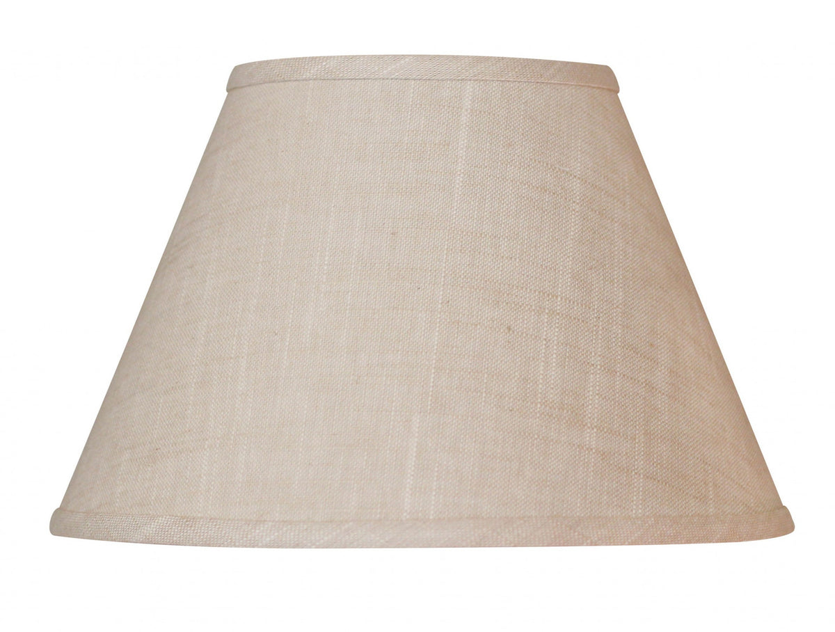 12" Light Wheat Premium Empire Slanted Linen Lampshade - Homeroots - Flyclothing LLC