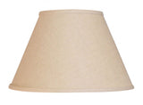 12" Dark Wheat Premium Empire Slanted Linen Lampshade - Homeroots