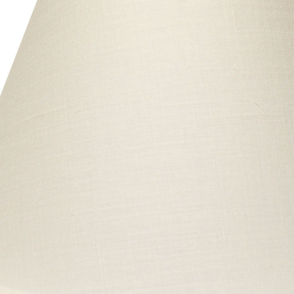 12" White Premium Empire Slanted Linen Lampshade - Homeroots - Flyclothing LLC