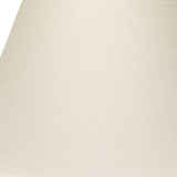 12" White Premium Empire Slanted Linen Lampshade - Homeroots