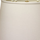 14" White Rounded Empire Slanted No Slub Lampshade - Homeroots - Flyclothing LLC