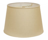 14" Parchment Biege Rounded Empire Slanted Linen Lampshade - Homeroots - Flyclothing LLC