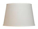16" Ivory Throwback Drum No Slub Lampshade - Homeroots
