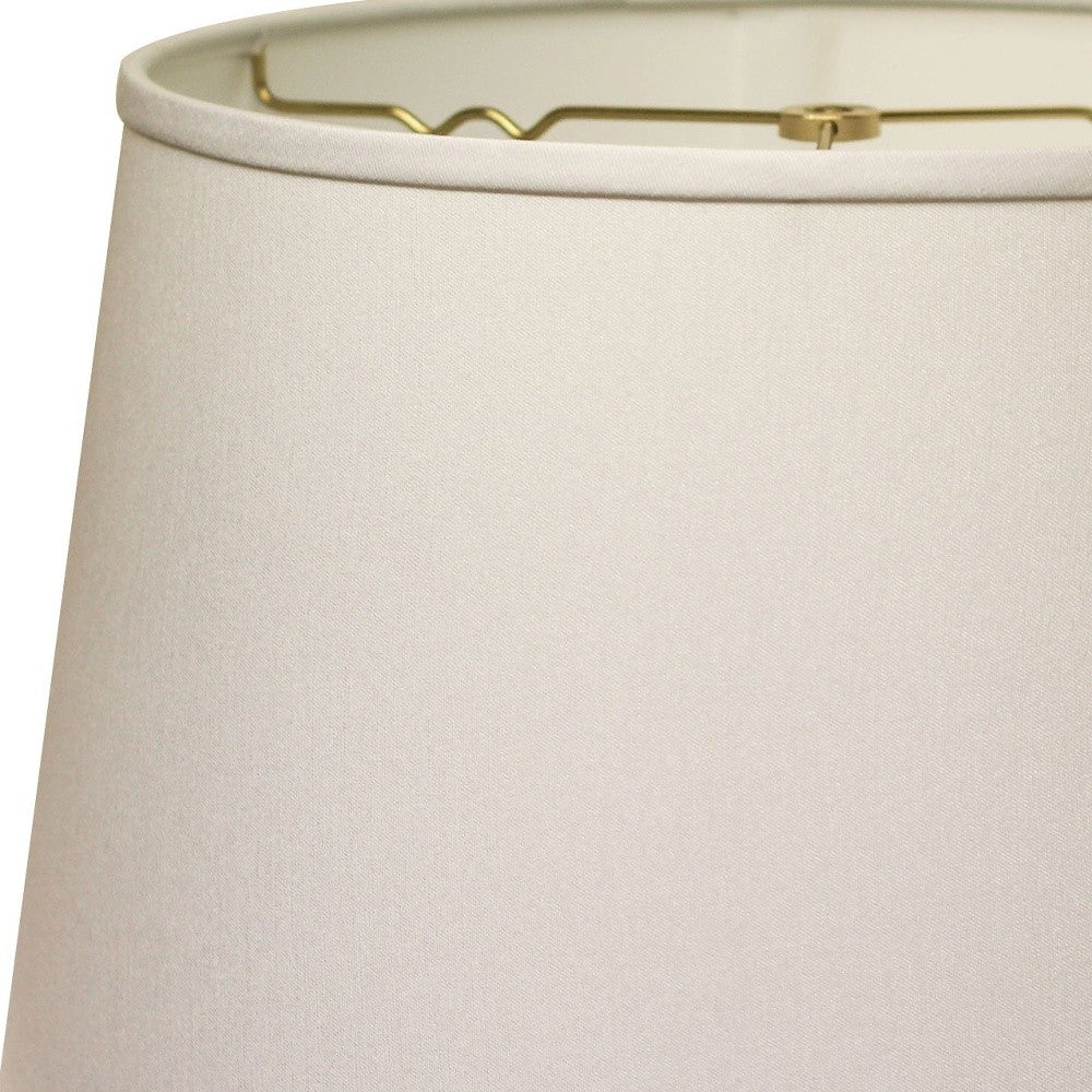 16" White Rounded Empire Slanted No Slub Lampshade - Homeroots - Flyclothing LLC