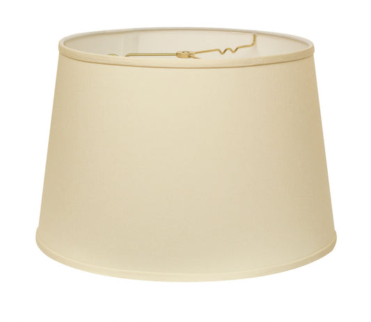 18" Ivory Rounded Empire Slanted No Slub Lampshade - Homeroots
