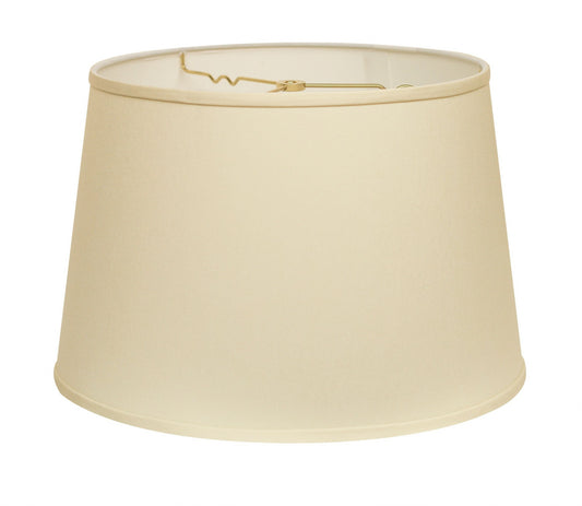 18" Ivory Rounded Empire Slanted No Slub Lampshade - Homeroots