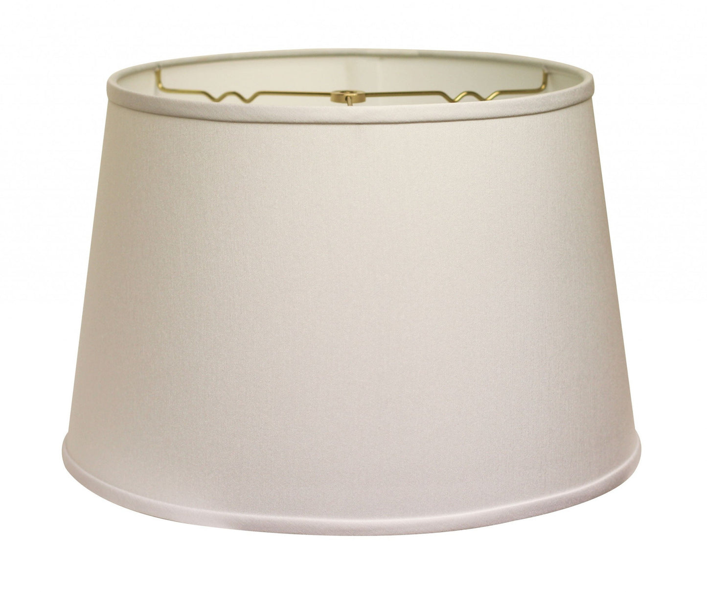 18" White Rounded Empire Slanted No Slub Lampshade - Homeroots - Flyclothing LLC
