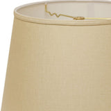 18" Parchment Biege Rounded Empire Slanted Linen Lampshade - Homeroots - Flyclothing LLC