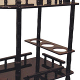 24" Dark Brown Rolling Bar Cart - Homeroots - Flyclothing LLC