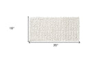 35" White Spa Pebbles Non Slip Bathtub Mat - Homeroots - Flyclothing LLC